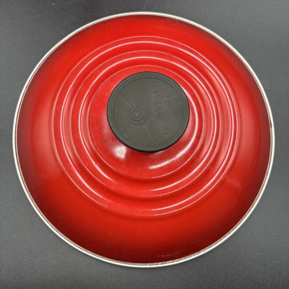 Le Creuset 6 QT Enamel on Steel Stock Pot Cerise Cherry Red